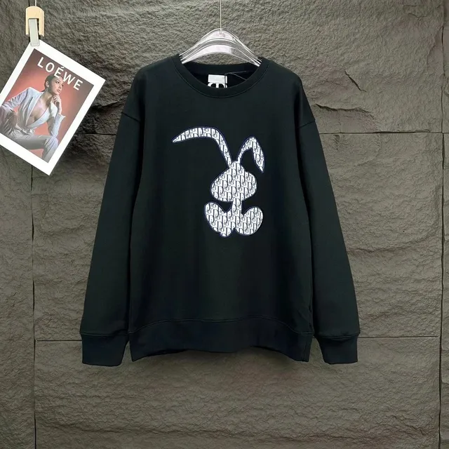 Rabbit Logo Sweatshirt Oblique Dior Pattern