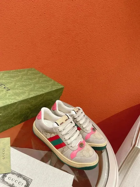 Gucci GG Marmont Sneaker Web Stripe Pink