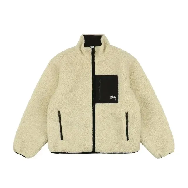Stüssy Sherpa Jacket Off-White/Black
