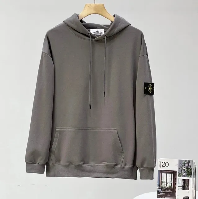 Stone Island Hooded Sweatshirt Logo Patch