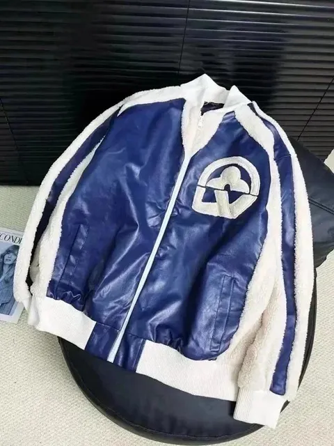 Balenciaga City Jacket Shearling Trim