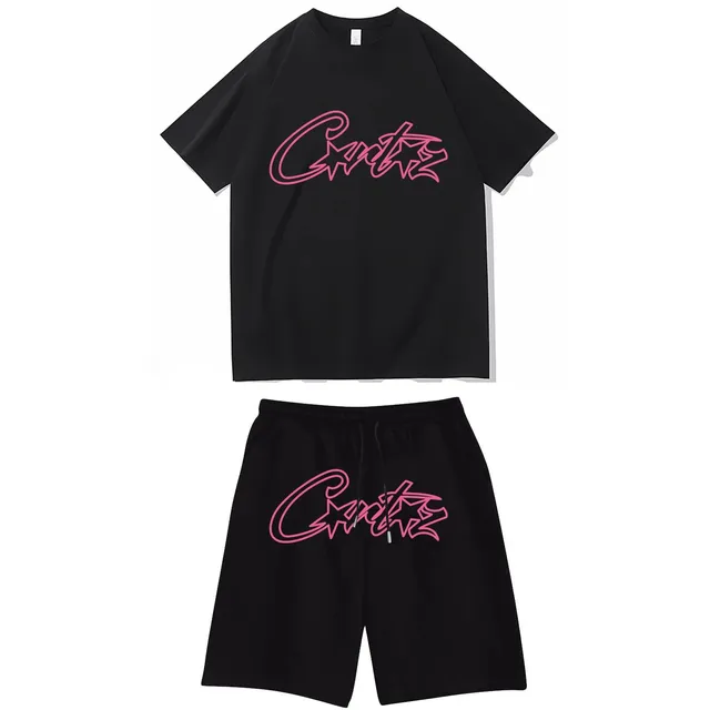 Corteiz Logo Set Neon Pink Outline