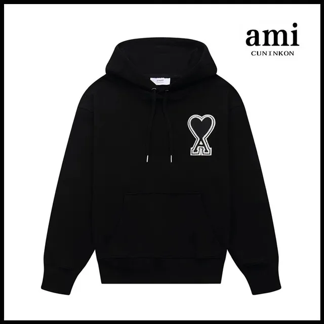 AMI Paris Hoodie Heart Logo