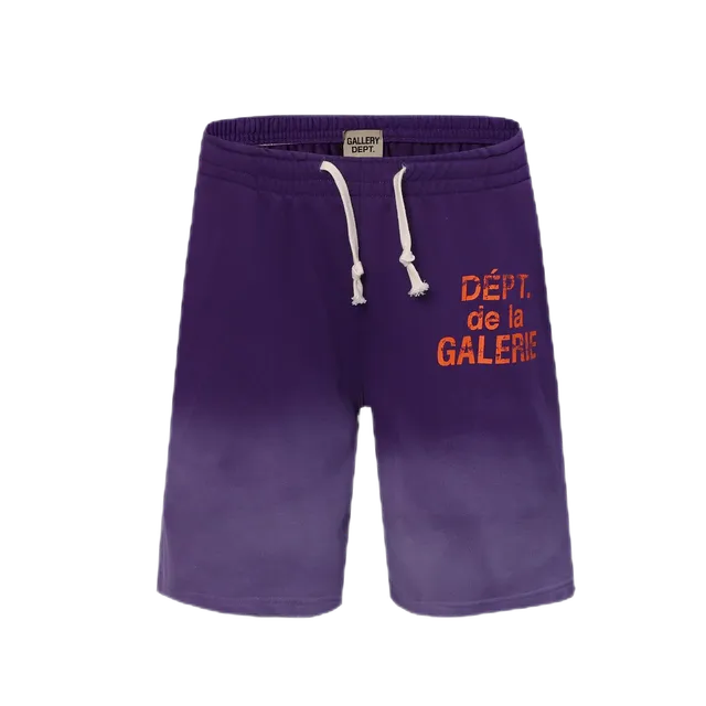 Gallery Dept. Dept. de la Galerie Shorts Gradient Purple with Orange Print