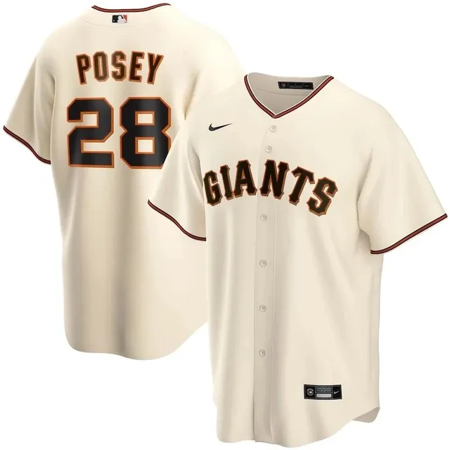 Nike San Francisco Giants Replica Jersey Posey #28 Cream