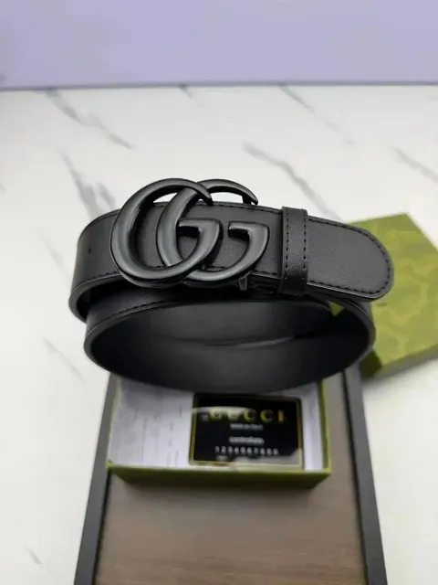 Gucci Horsebit Belt Matte Black Double G