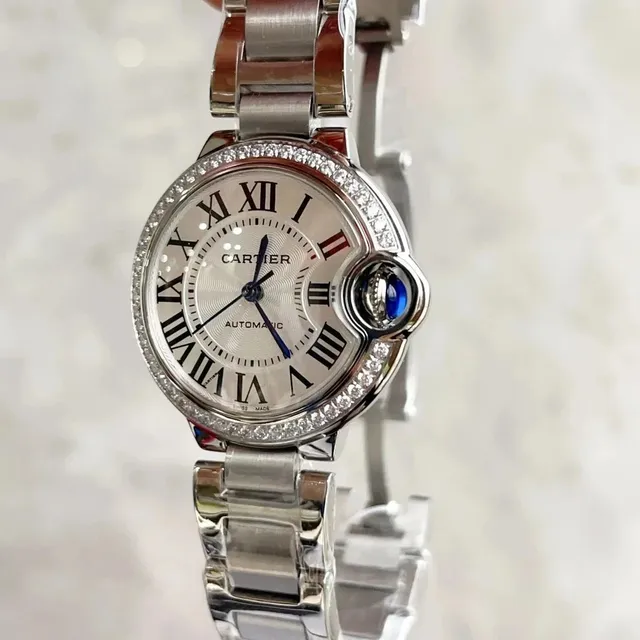 Panthère de Cartier Diamond Bezel with Blue Sapphire Crown