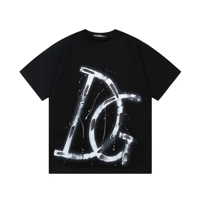 Dior Graphic T-Shirt Spray-Paint DG Logo
