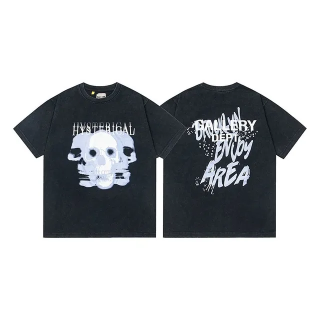 Gallery Dept. Skull Graphic Tee Hysterical / Enjoy Area Print