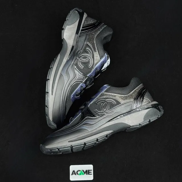 Chanel Runway Sneaker Metallic Grey