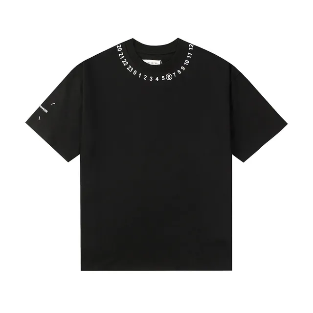 Maison Margiela Numbered Tee White Numbers Neck Print