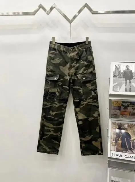 Cargo Pants Camouflage Print