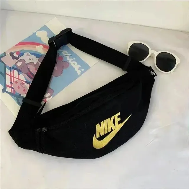 Nike Hip Pack Black with Gold Swoosh