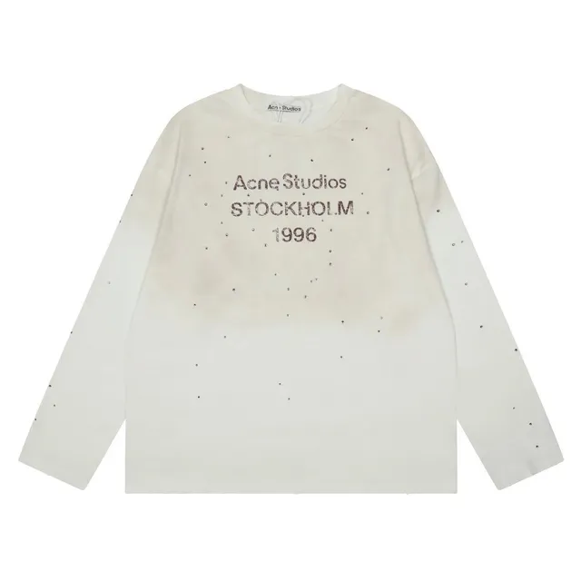 Acne Studios Long-Sleeve Tee Stockholm 1996 Rhinestone