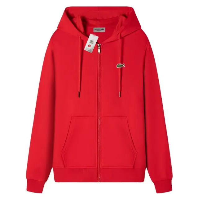 Lacoste Zip-Up Hoodie Classic Croc Logo