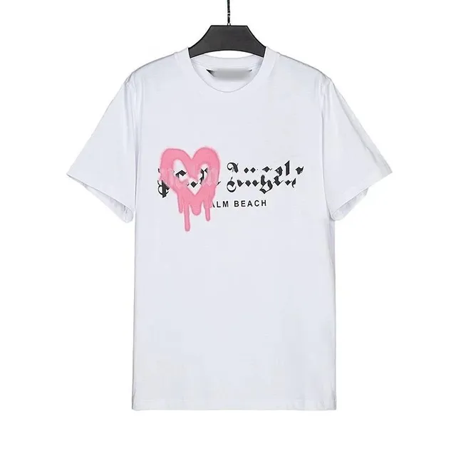 Palm Angels Graphic T-Shirt Heart Drip Print