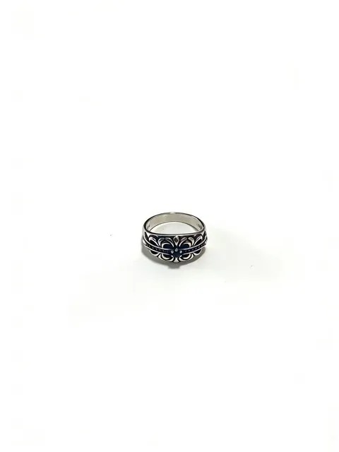 Chrome Hearts Ring Ornate Floral Band