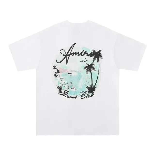 Amiri Resort Club Tee Palm Tree Graphic