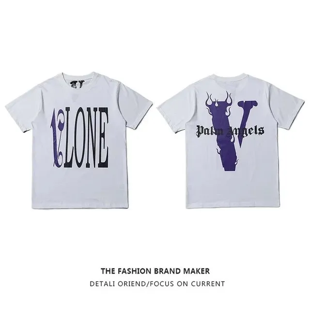 Off-White × Palm Angels Graphic Tee V Logo Collab