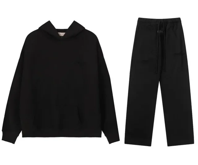Fear of God Essentials Essentials Hoodie and Joggers Black