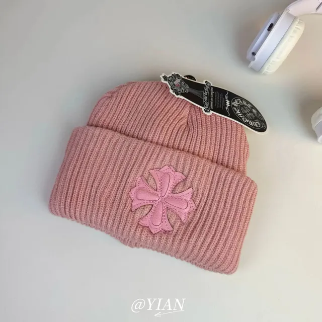 Chrome Hearts Knit Beanie Cross Logo