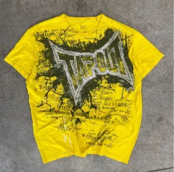 黄色棉t/tapout