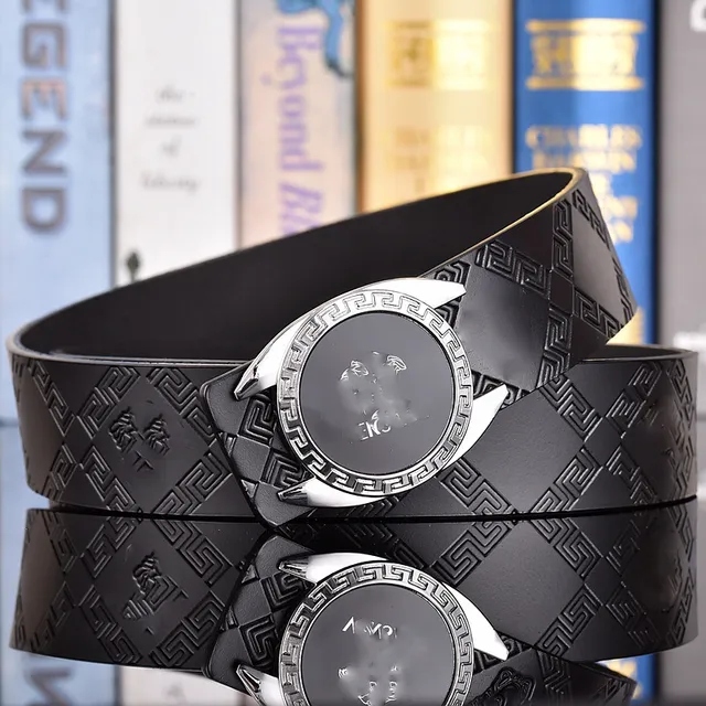 27 # Silver Buckle+Antique Medusa Black