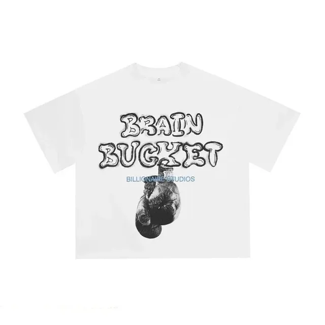 Billionaire Studios Brain Bucket Tee Boxing Glove Print
