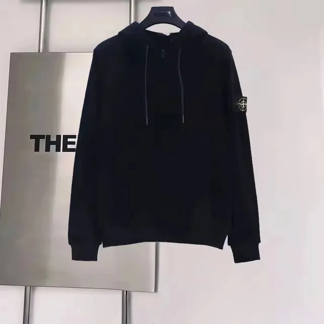 Stone Island Half-Zip Hoodie Black