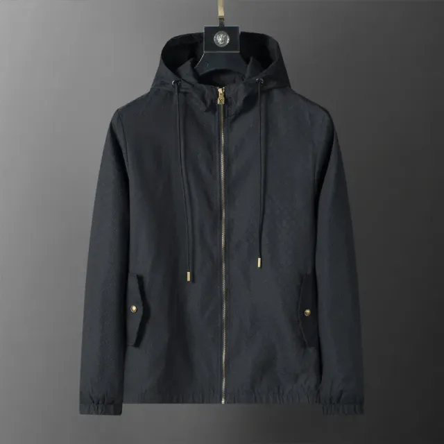 Louis Vuitton Monogram Hooded Jacket Embossed Monogram