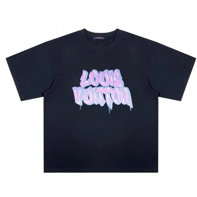 Louis Vuitton Graffiti Logo T-Shirt Iridescent Spray Paint