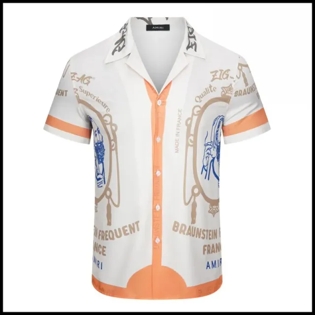 Amiri Printed Button-Up Shirt Braunstein Graphic
