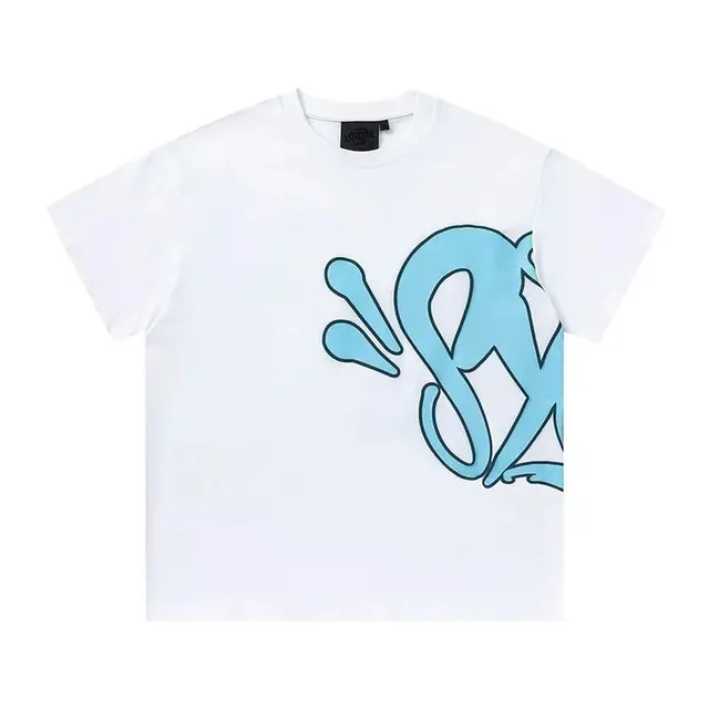 Sp5der Graphic Tee Blue Spray Logo