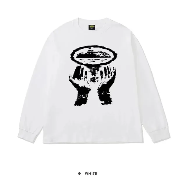 Corteiz Long Sleeve Tee Hands and Halo Graphic