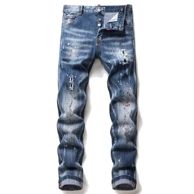 Dsquared2 Distressed Jeans Paint-Splatter Wash