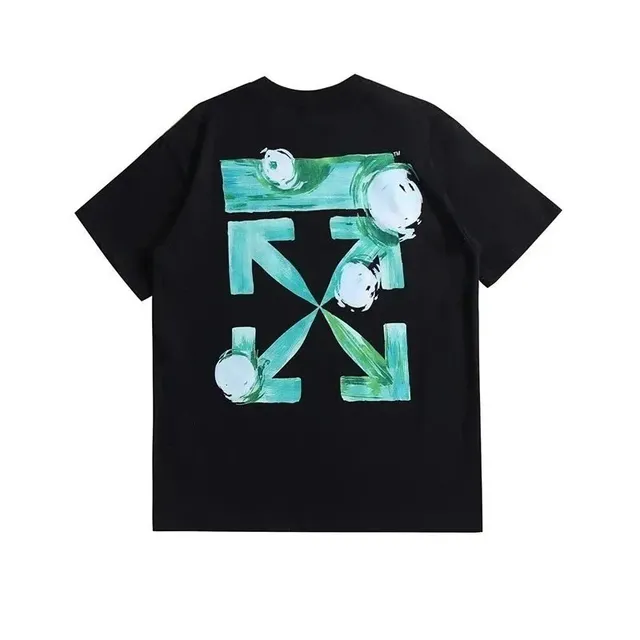 Off-White Arrow Graphic Tee Painted Arrows Black