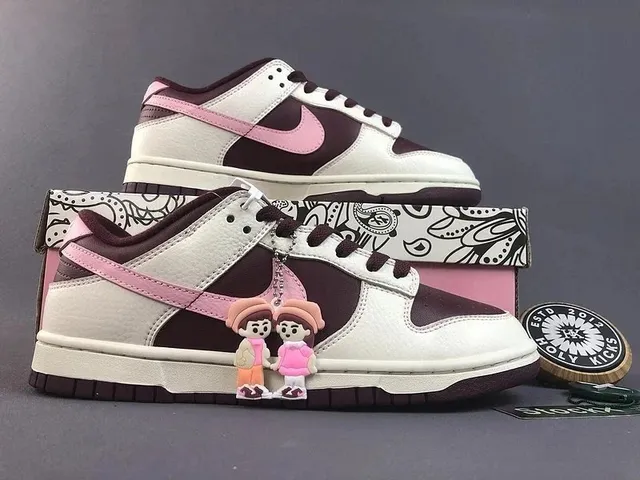 Nike Dunk Low Pink and Brown