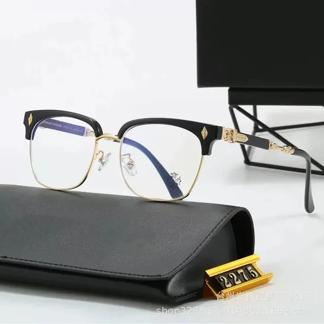 Chrome Hearts Eyeglasses Gold Accents