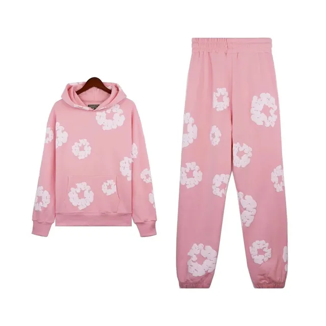 Denim Tears Hoodie and Joggers Set Cloud Print