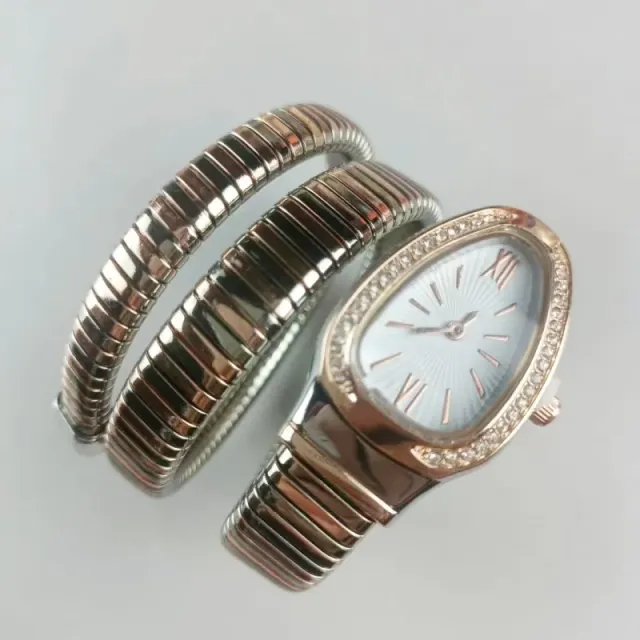Bulgari Serpenti Tubogas Bracelet with Diamond Bezel