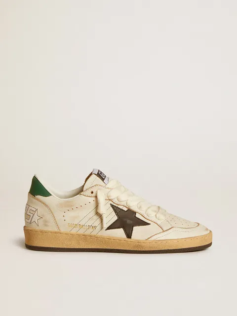 Golden Goose Superstar Distressed Beige with Star