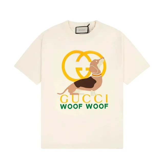 Gucci Woof Woof Tee Dog Print
