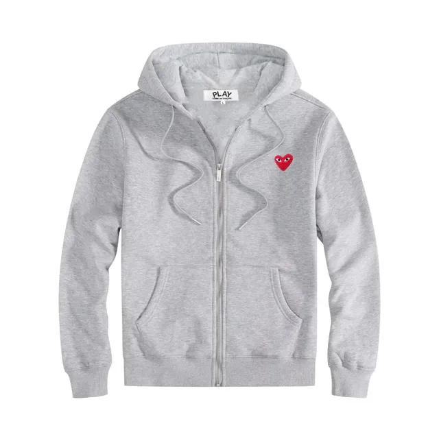 Comme des Garçons Zip-Up Hoodie Heart Logo