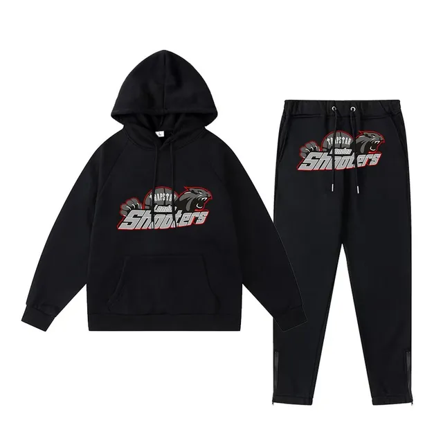 Corteiz Shooters Hoodie and Joggers Set London Shooters Graphic