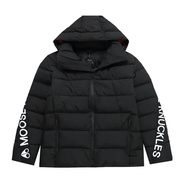 Moose Knuckles Puffer Jacket Logo Sleeve