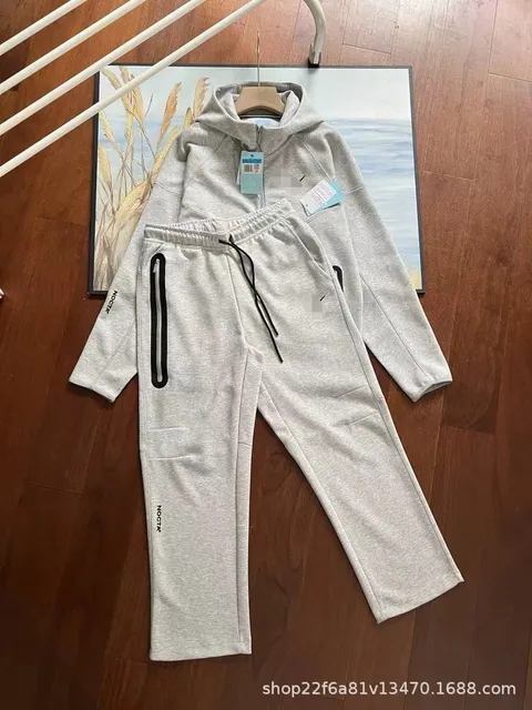 Nike Tech Fleece Hoodie and Joggers Heather Grey