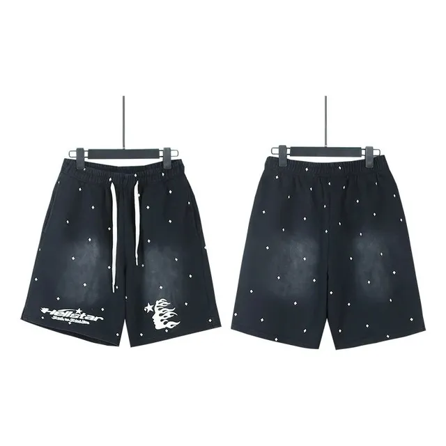 Hellstar Star Print Shorts Diamond Dot