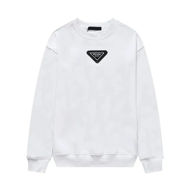 Prada Crewneck Sweatshirt Triangle Logo