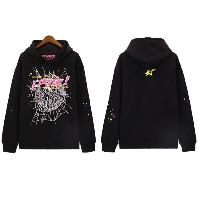 Sp5der Hoodie Spider Web Print