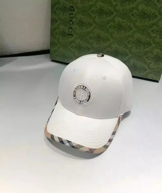 Burberry Baseball Cap Checkered Brim